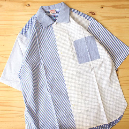 CONCHON QUINETTE -
CRAZY COLOUR OPEN COLLAR S/S SHIRT