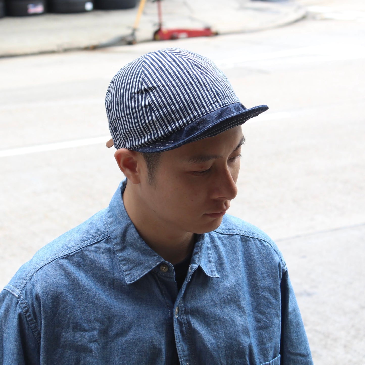 HIGHER -
9OZ HICKORY X DENIM BEAK CAP