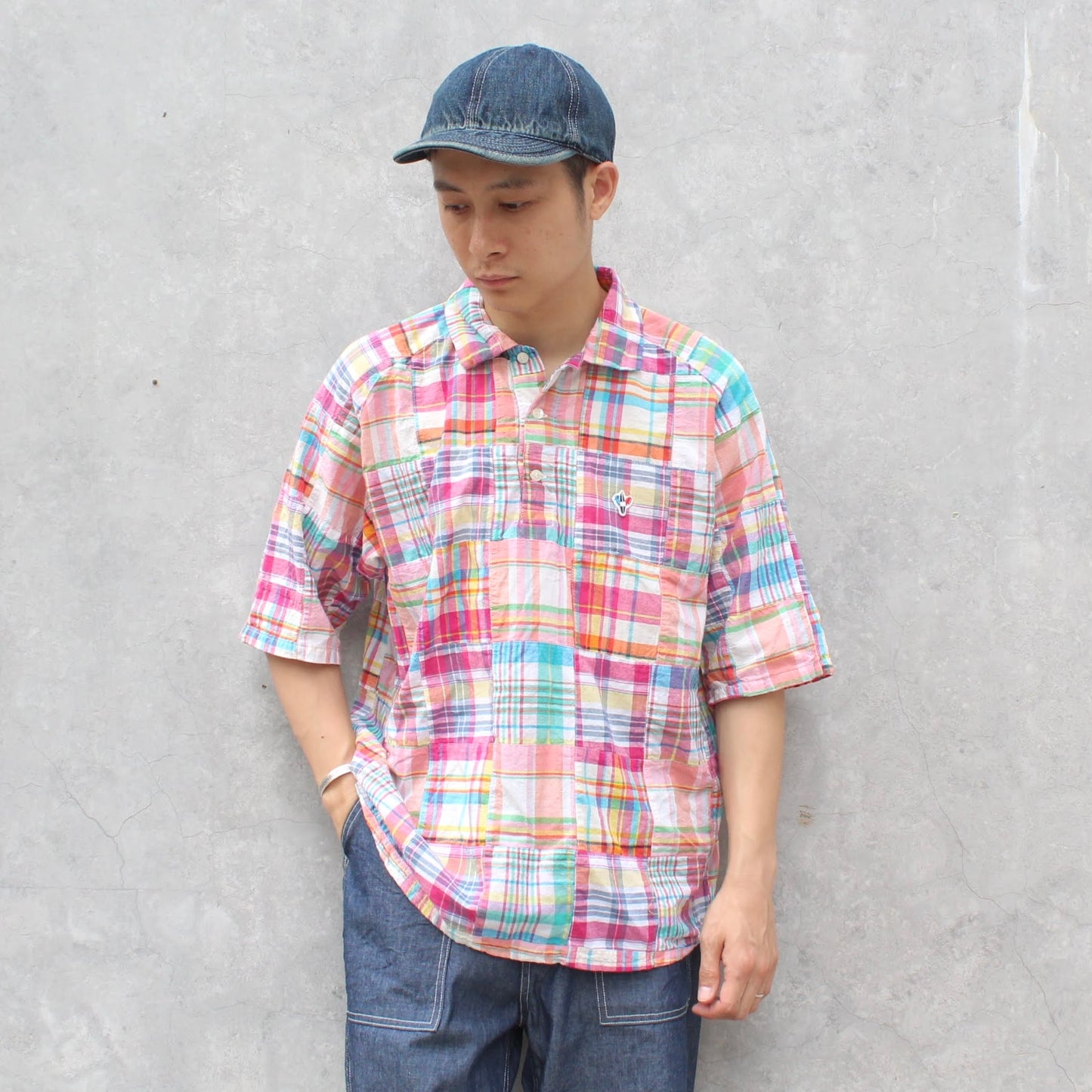 ARVOR MAREE -
MADRAS PULLOVER POLO SHIRT
-