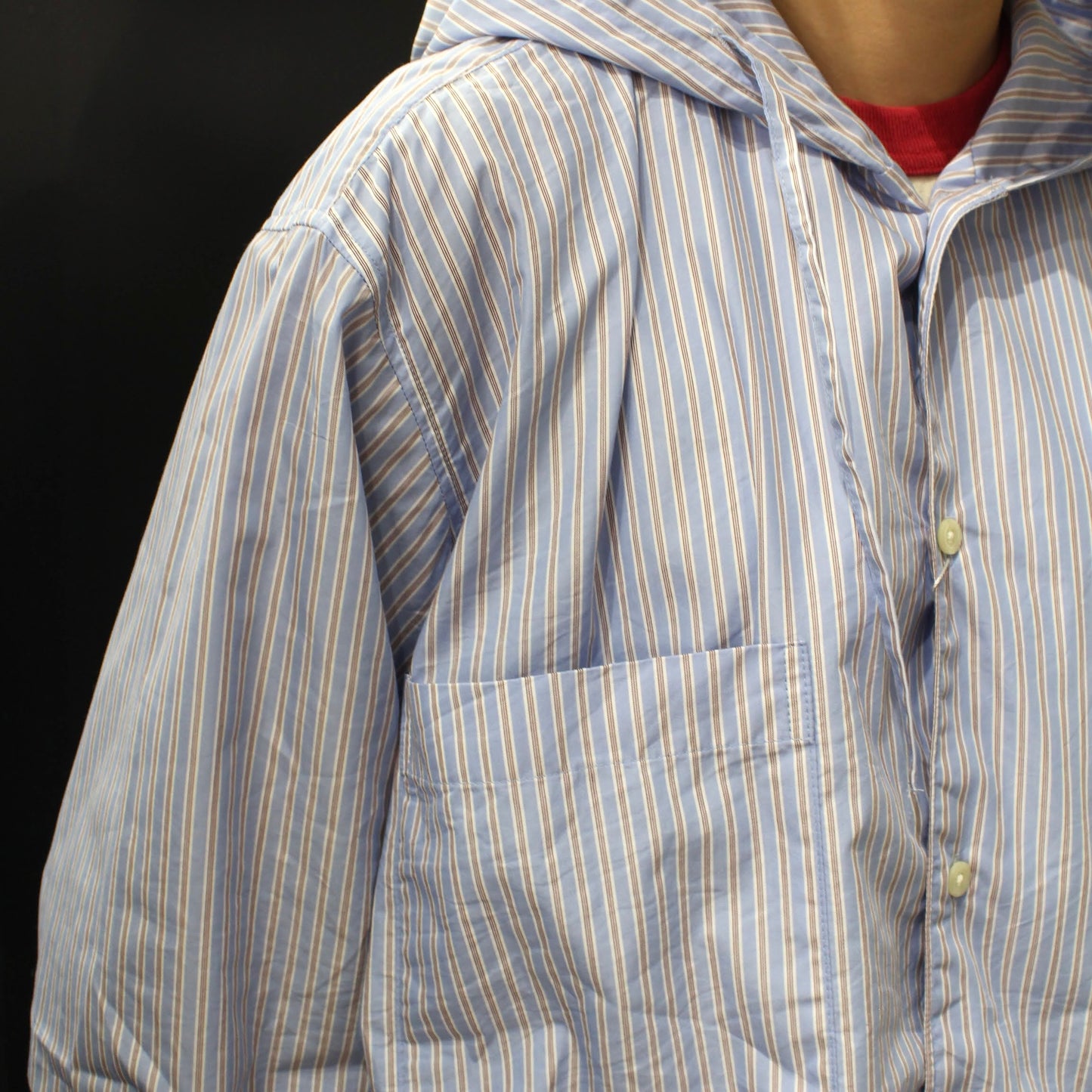 MANUAL ALPHABET -
T/C POPLIN HOOD SHIRT