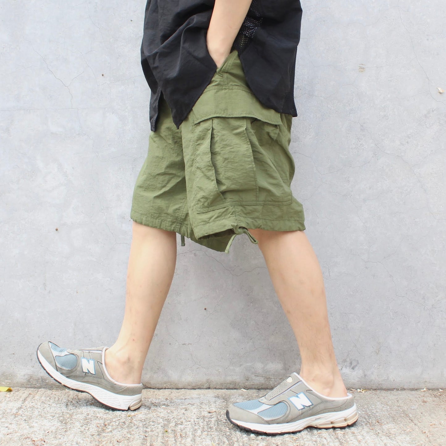 ARMY TWILL -
NYLON OX CARGO SHORTS
