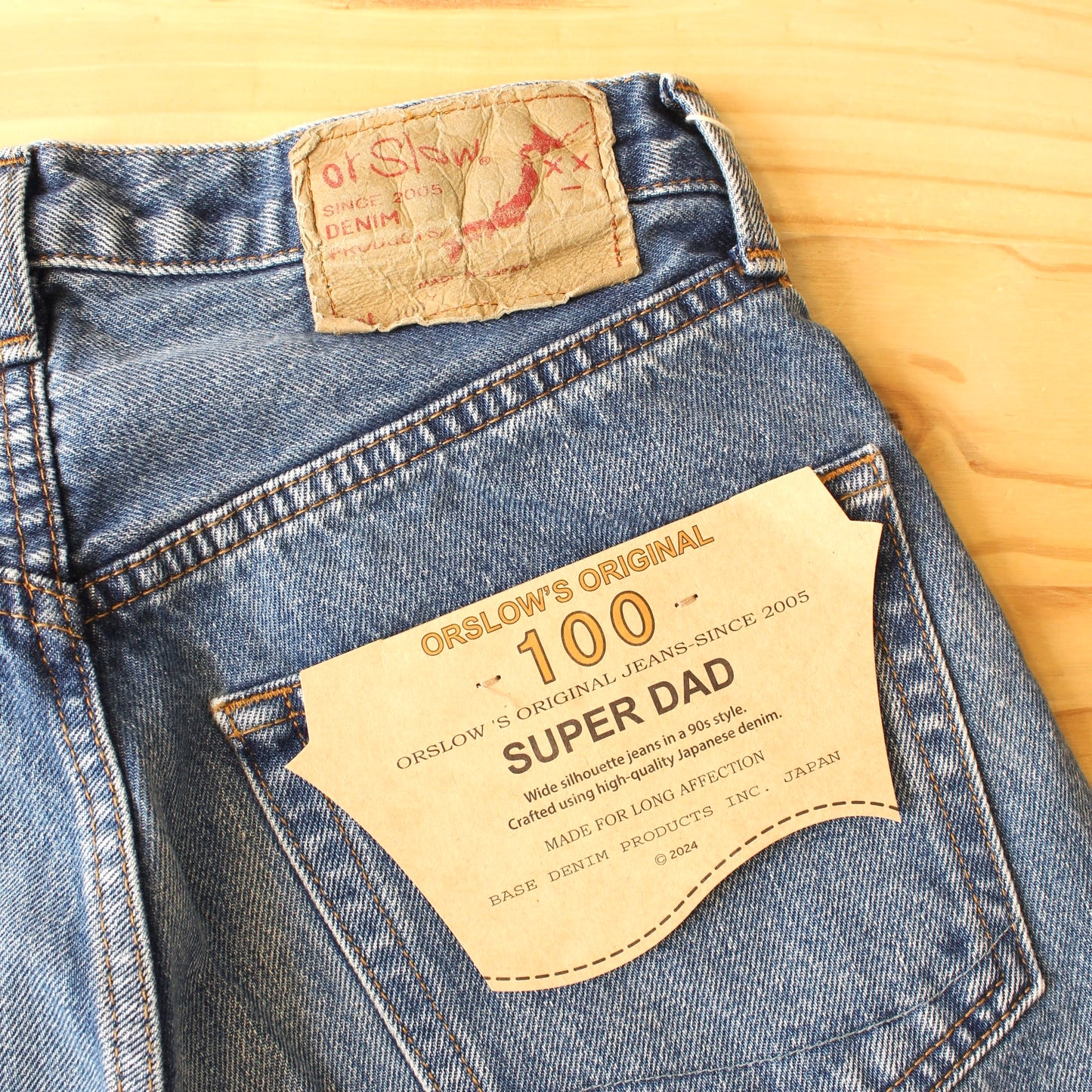 OrSlow -
SUPER DAD’S DENIM
(USED WASH)
