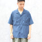 WILD THINGS JAPAN -
OPEN COLLAR POCKET CAMP S/S SHIRT