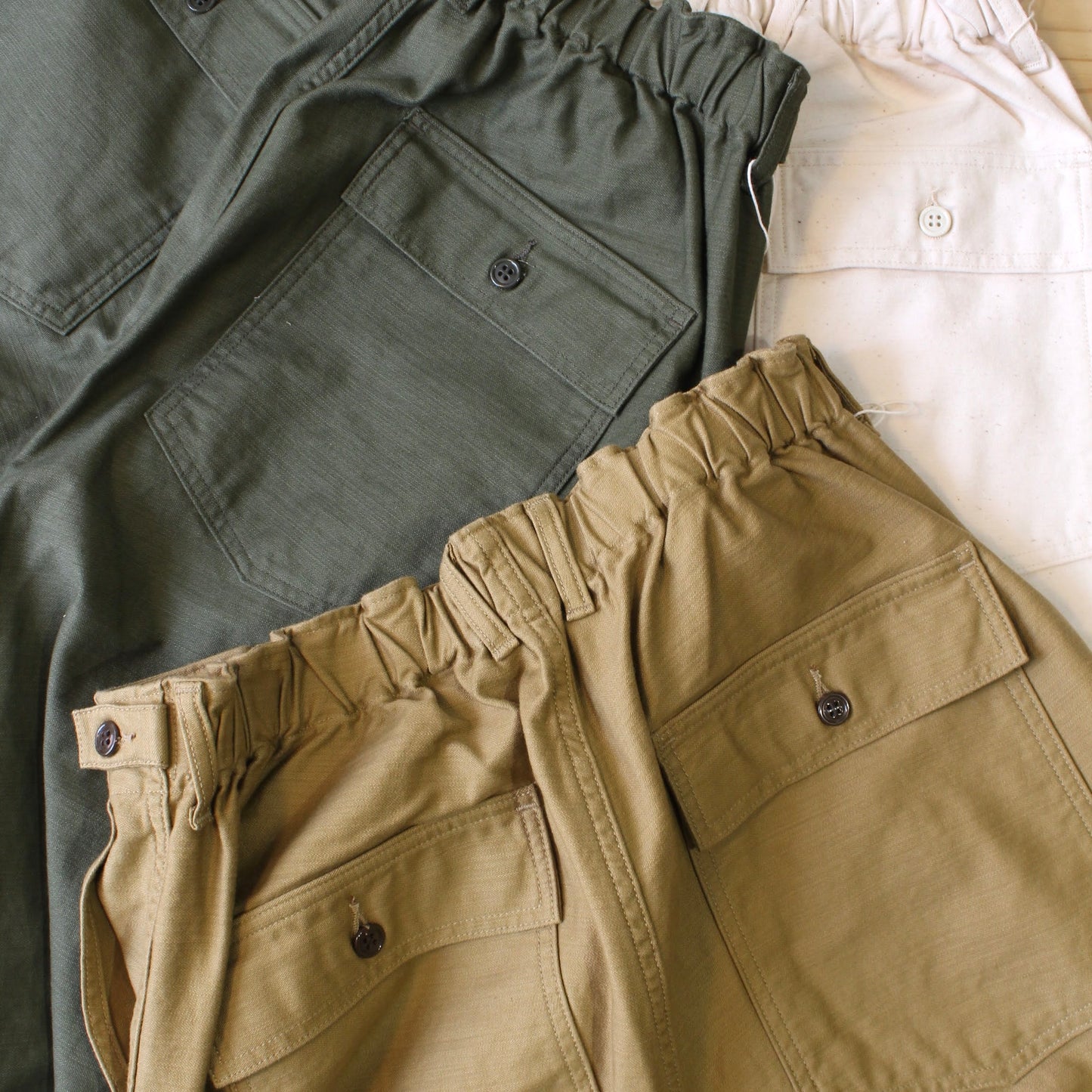 ORDINARY FITS -
JAMES FATIGUE BACK SATIN PANTS