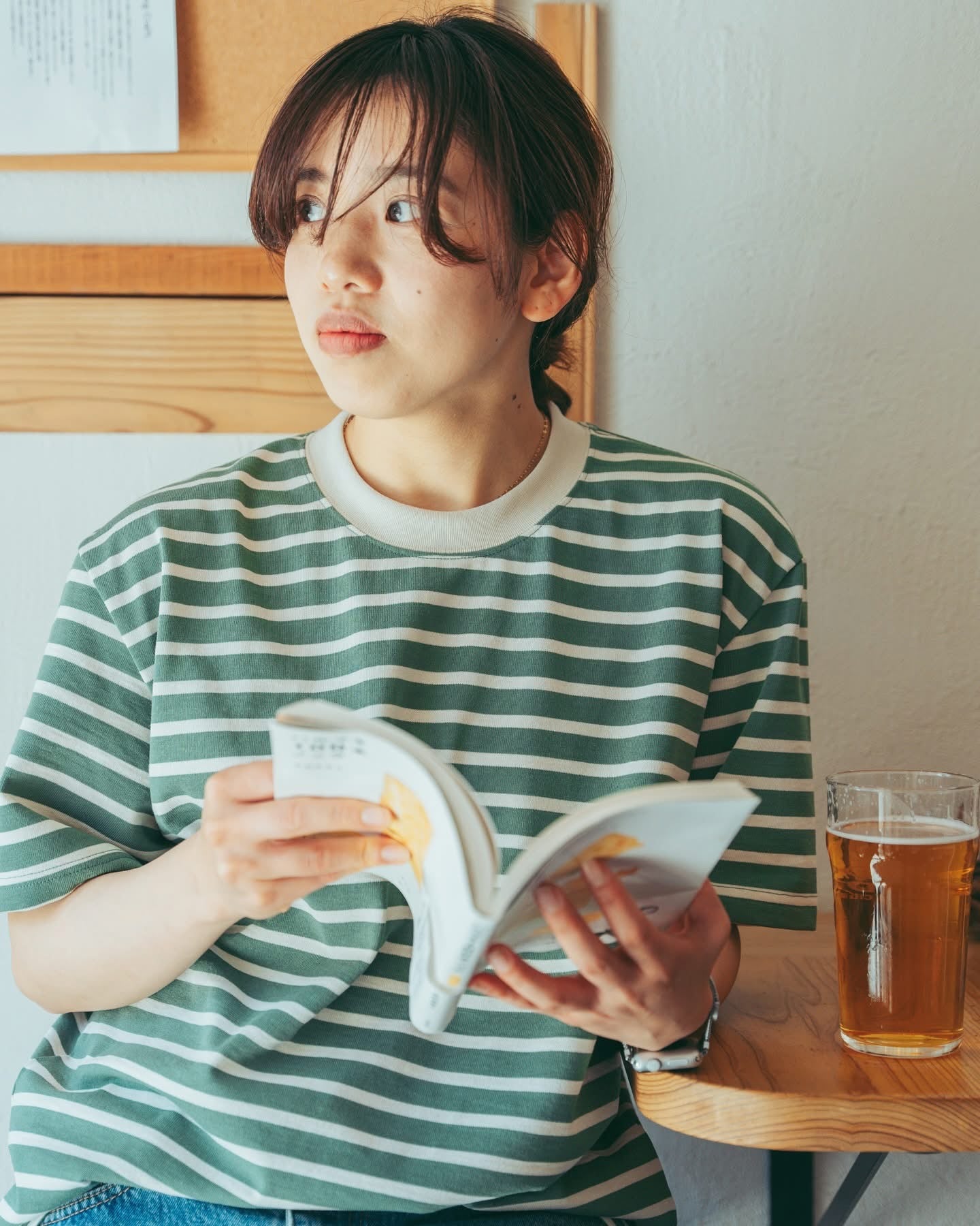 BRING -
DRYCOTTONY HEAVYWEIGHT STRIPES TEE