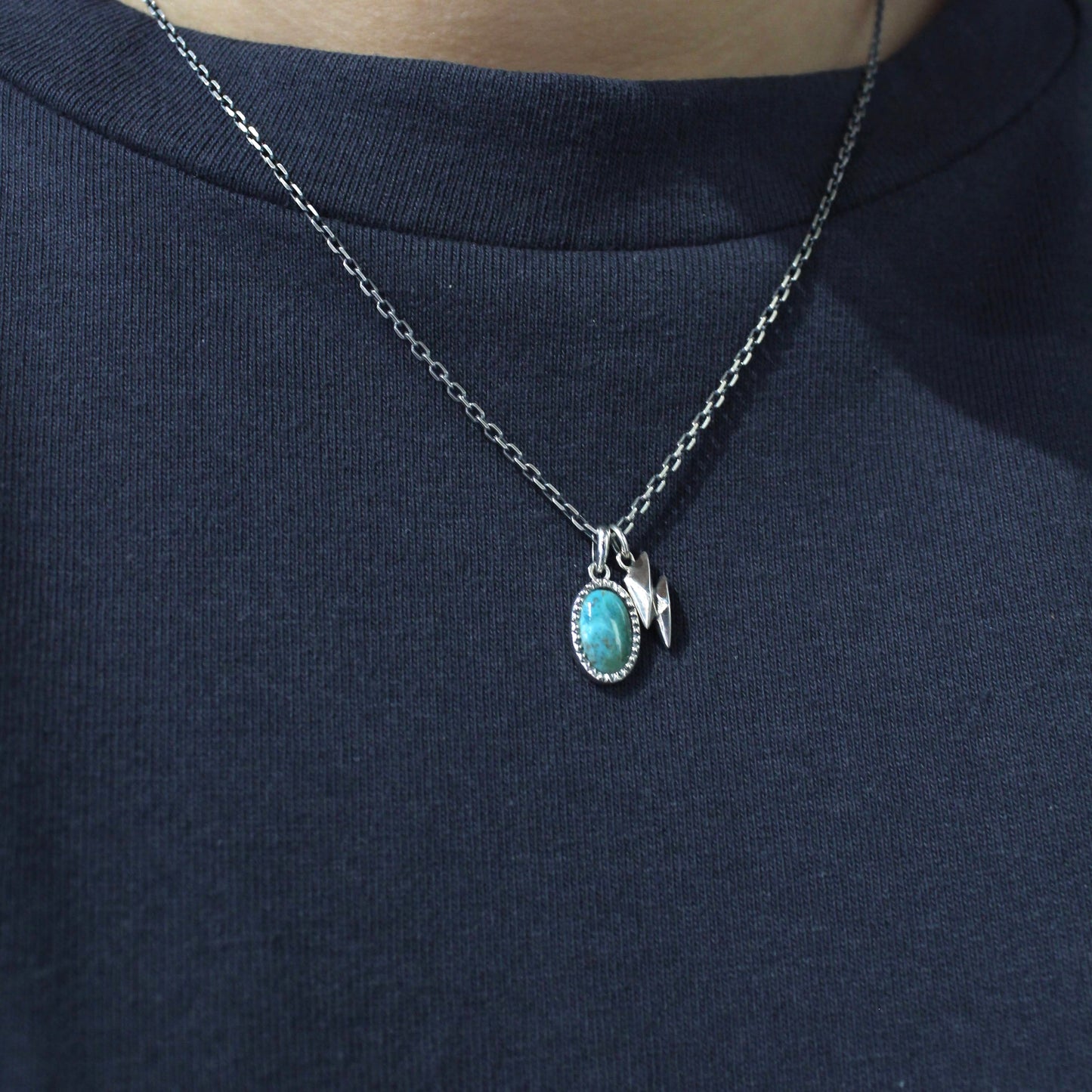 Atease - 
TURQUOISE THUNDER NECKLACE