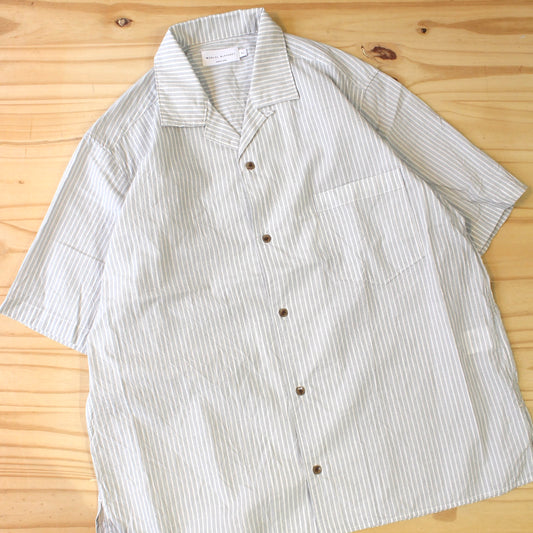 MANUAL ALPHABET -
60LWAN OPEN COLLAR S/S SHIRT