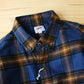 AHE HEE -
BUTTON DOWN FLANNEL CHECK SHIRT