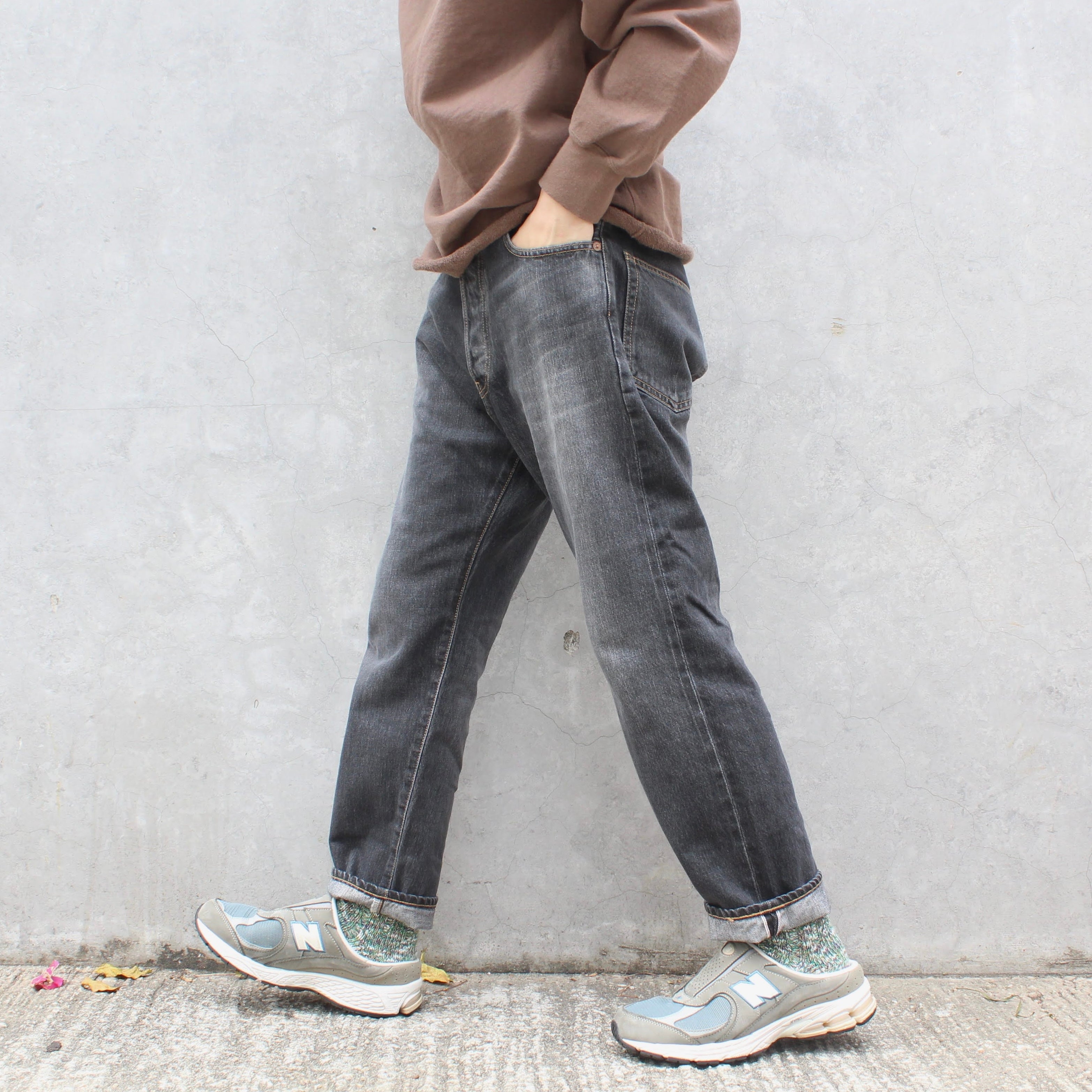 Ordinary Fits - LOOSE ANKLE DENIM (BLACK USED)