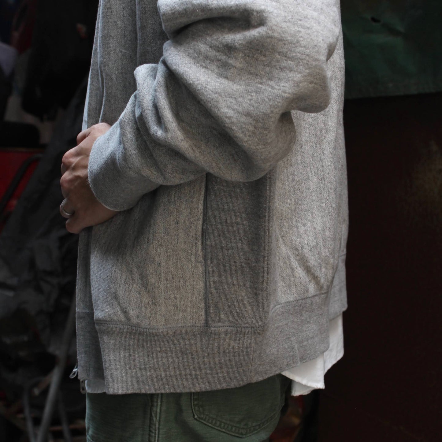 FELCO - 
16OZ HEAVY WEIGHT TERRY ZIP BASEBALL NECK SWEATSHIRT