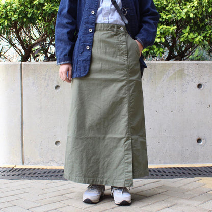 DMG - Military Long Skirts(Olive)