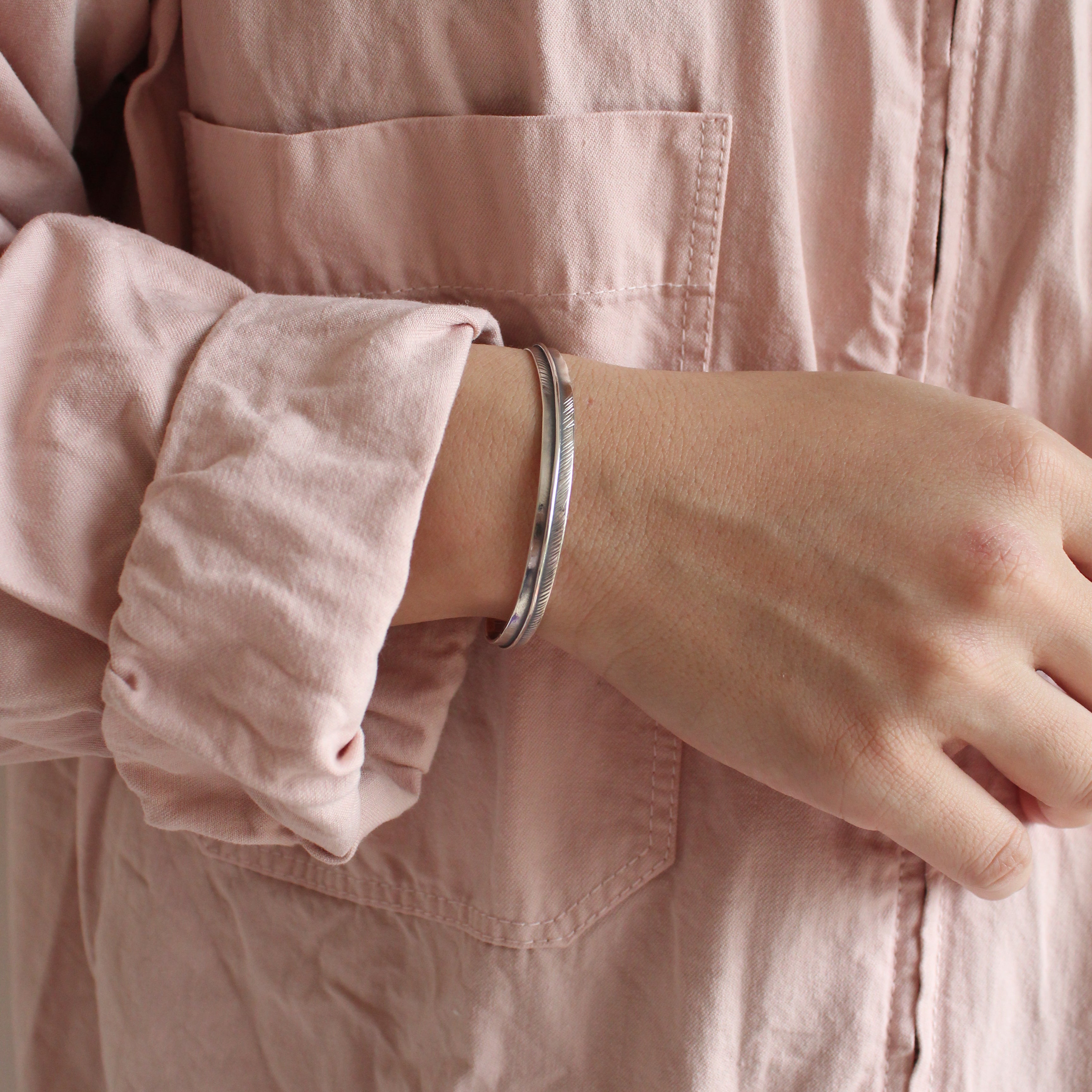 ◆アティース◆Atease FEATHER BRACELET◆ アティース（Atease） Atease FEATHER BRACELET / SILVER : CG-STORE